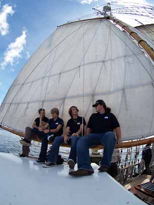 crew and mainsail